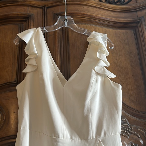 Amanda Uprichard Freeport Elegant Ivory Revolve Romper Large - Picture 7 of 8